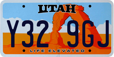 UT license plate Y329GJ