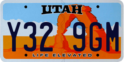 UT license plate Y329GM