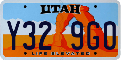 UT license plate Y329GO