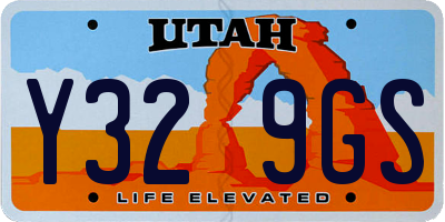 UT license plate Y329GS