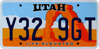 UT license plate Y329GT