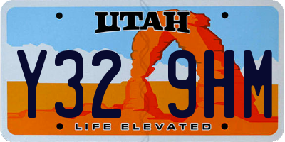 UT license plate Y329HM