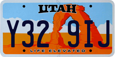 UT license plate Y329IJ
