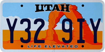 UT license plate Y329IY