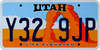 UT license plate Y329JP
