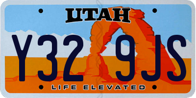 UT license plate Y329JS