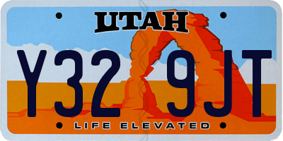 UT license plate Y329JT
