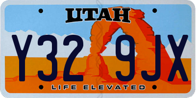 UT license plate Y329JX