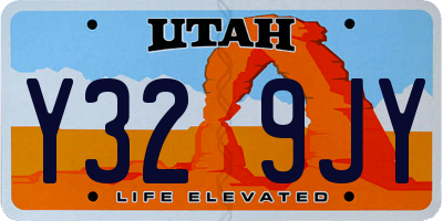 UT license plate Y329JY