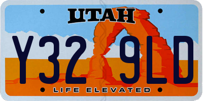 UT license plate Y329LD