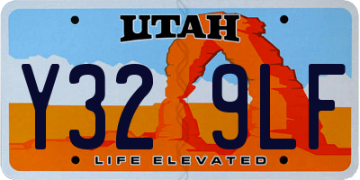UT license plate Y329LF