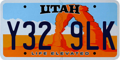 UT license plate Y329LK