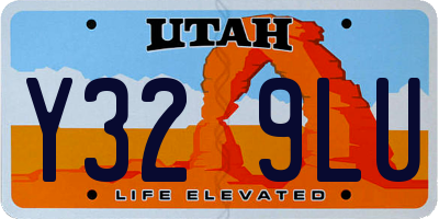 UT license plate Y329LU