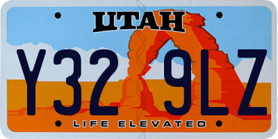 UT license plate Y329LZ