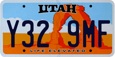 UT license plate Y329MF
