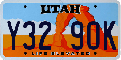 UT license plate Y329OK