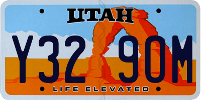 UT license plate Y329OM