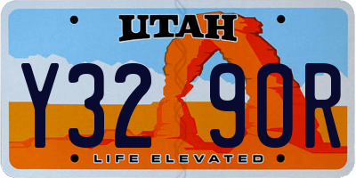 UT license plate Y329OR