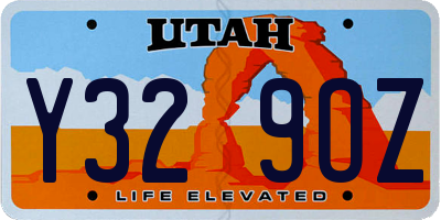UT license plate Y329OZ