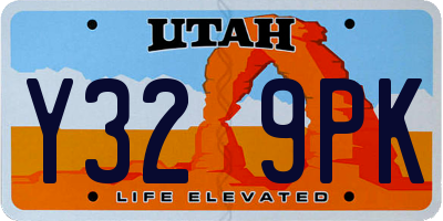 UT license plate Y329PK