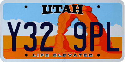 UT license plate Y329PL
