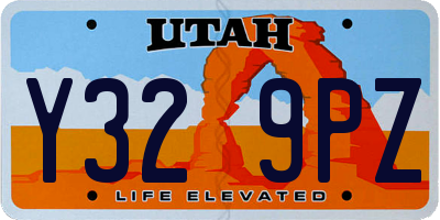 UT license plate Y329PZ