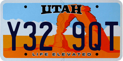 UT license plate Y329QT