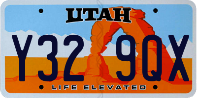 UT license plate Y329QX