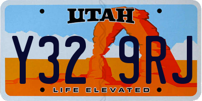 UT license plate Y329RJ