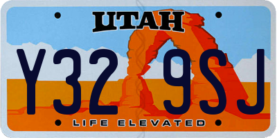 UT license plate Y329SJ
