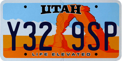 UT license plate Y329SP