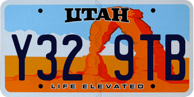 UT license plate Y329TB