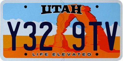 UT license plate Y329TV