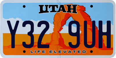 UT license plate Y329UH