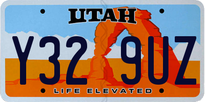 UT license plate Y329UZ
