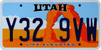 UT license plate Y329VW