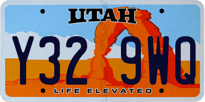 UT license plate Y329WQ
