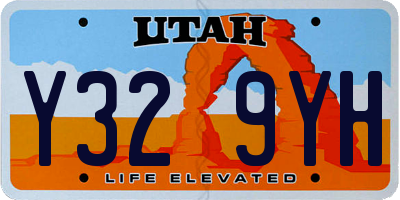 UT license plate Y329YH