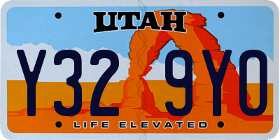 UT license plate Y329YO