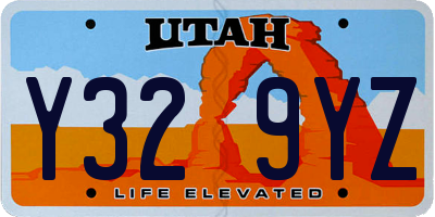 UT license plate Y329YZ
