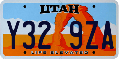 UT license plate Y329ZA