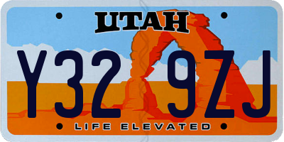 UT license plate Y329ZJ