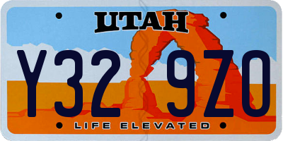 UT license plate Y329ZO