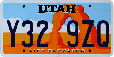 UT license plate Y329ZQ