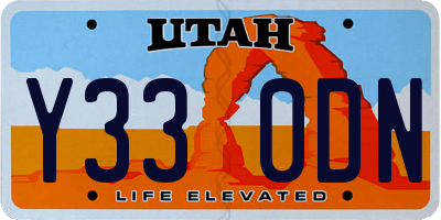 UT license plate Y330DN
