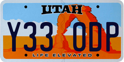 UT license plate Y330DP