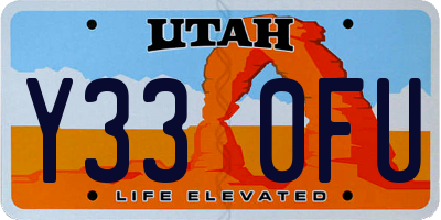 UT license plate Y330FU