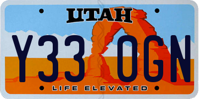 UT license plate Y330GN