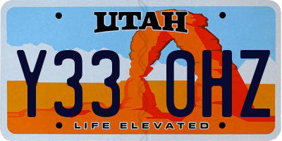 UT license plate Y330HZ