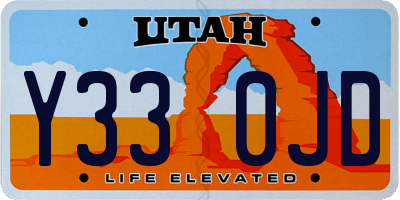 UT license plate Y330JD
